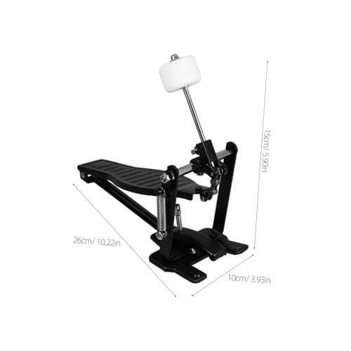 Pedal para batería de aleación de aluminio negro ligero miniatura 2