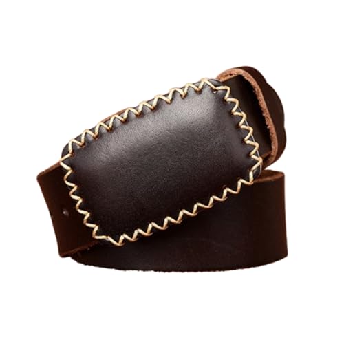 Ceinture cuir pleine fleur 3,8 cm noire cousue main avec boucle carrée haut de gamme