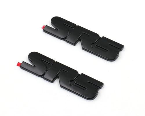 Image of 2PCS Gloss Black SR5 Emblem Overlay Badge for Tacoma Tundra 4RUNNER Sequoia (Gloss Black)