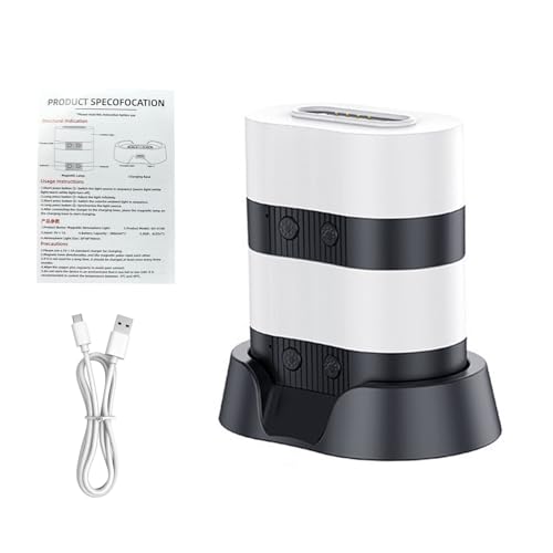 Lámpara de Mesa Magnética Recargable USB Negra