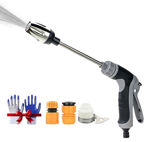 Pressure Washer, 360° Rotating Waterblitz Pressure Washer, 3 Spray Modes, Metal Joints & 7.5m Telescopic Tube for Car/Floor/Wall Cleaning (1 PC)