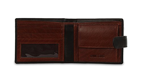 Biggs & Bane LG010 - Cartera para hombre Negro Y Marrón