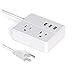 Bombas pequeñas para el hogar portátil de alta cal Power Strip múltiple USB Protector de sobretensión de enchufes 3 AC Us Enchufe de salida con estación de carga de 4.92 pies Adaptador de viaje de cab