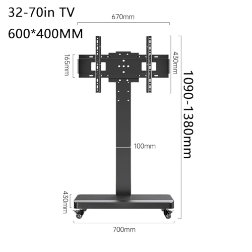 Soporte móvil para TV de 26-70 pulgadas con ruedas miniatura 2
