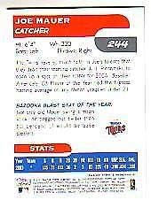 Miniatura 2 de 2004 Bazooka #244 Joe Mauer - NM-MT