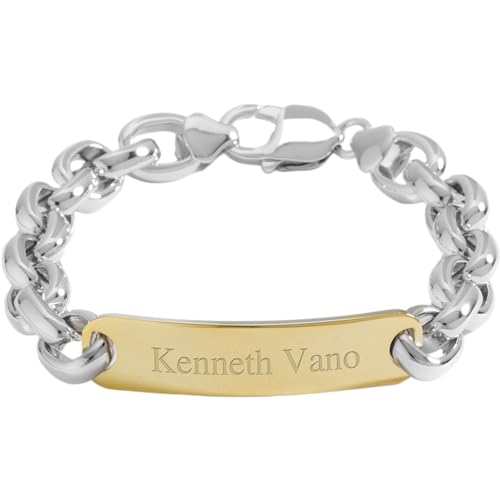 THINGS REMEMBERED Engraved Gold Over Sterling Silver ID Bracelet