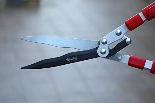Kamikaze Telescopic Hedge Shears Km-40. Aluminum And Rubber Handles. Bypass Cutting Bush Trimmer 9.8 Inch. All Leaf Types. Lever System Garden Shears Manufactured And Designed In Spain #TOP3