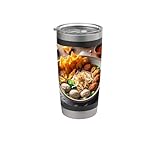 Ich mag Bakso Indonesian Food Fleischbällchen-Nudel-Surimi wirklich Doppelwandiger Edelstahl-Thermobecher