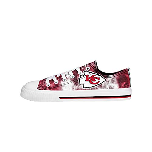 image for FOCO Kansas City Chiefs NFL Womens Low Top Tie Dye Canvas Shoes - 7, T