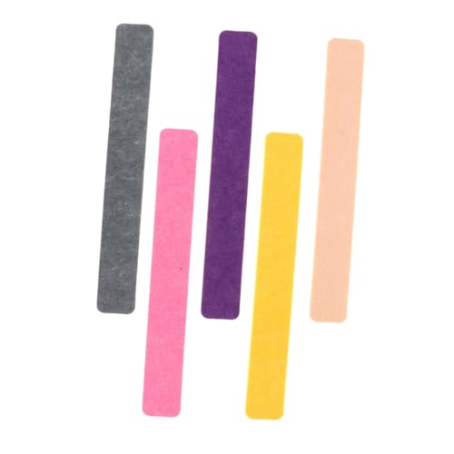 Angoily 5Pcs Multi Functional Felt Bulletin Board Strip for Wall Easy Install Memo Display for Family Photos Messages and Background Boards Self Adhesive Felt Strips for Home and Office