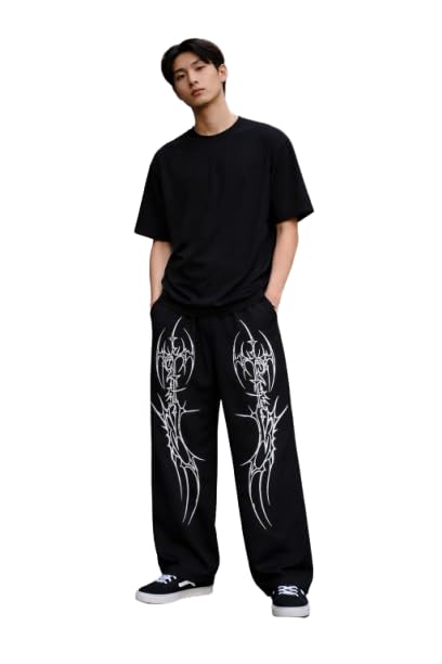 jugular Men's Printed Track Suit, Black with Graphic Designs-picture-43