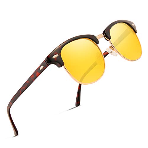 Night Driving Glasses Mens Sunglasses - FEIDU Night Vision Glasses for Driving FD3030