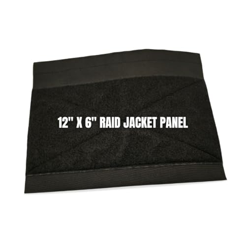 COPQUEST Raid Jacket Back Flap with Loop Surface for Mounting Tactical ID Patches | 12" x 6" Loop Surface for Hook Back Patches