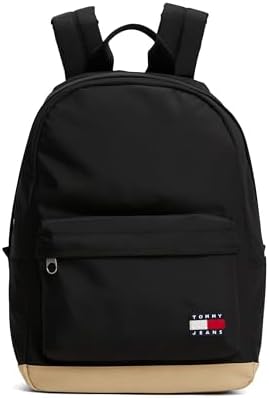 Tommy Jeans Mens Essential Daily Dome Backpack, Black