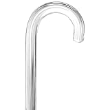 Royal RC Canes Elegant Acrylic Walking Cane – Lightweight Lucite Derby & J Handle Stick for Men & Women – Stylish, Unique Transparent Design Look with Rubber Tip (39 Inchess)