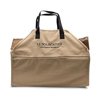 CYUREAY Sac à Dos De Transport Pour Bûches De Bois De Chauffage Résistant à L'eau Avec Sangles Réglables En Toile Cirée Pour Camping Intérieur Et Extérieur, Kaki