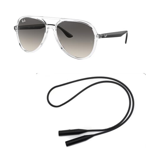 Ray-Ban RB4376 Sunglasses Bundle: RB 4376 647711 Transparent Grey Gradient and Universal Anti-slip Silicone Leash2