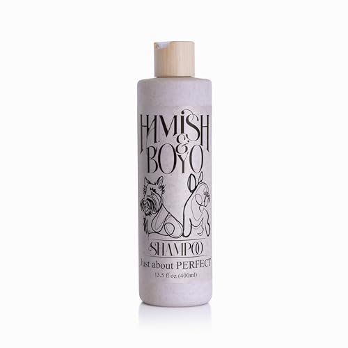 Hamish & Boyo Oatmeal Dog Shampoo for Itchy Skin & Allergies – Anti-Itch Relief with Oatmeal, Aloe & Chamomile – Gentle Formula for Sensitive Dogs – Made in USA – Sulfate & Paraben Free – Family Owned