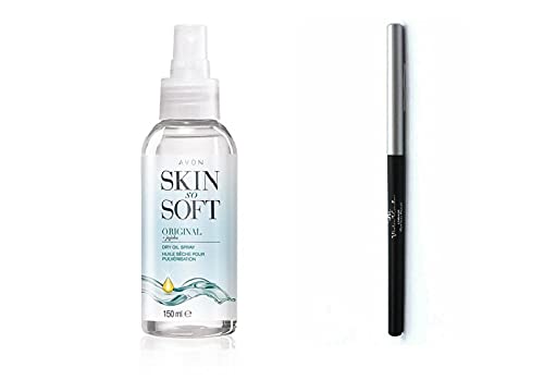 Avon Mosquito Insect/Bug Repellent "Skin So Soft Original Dry Oil Spray" with Free Eyeliner & £5 Gift Voucher for Beauty 1st Ltd