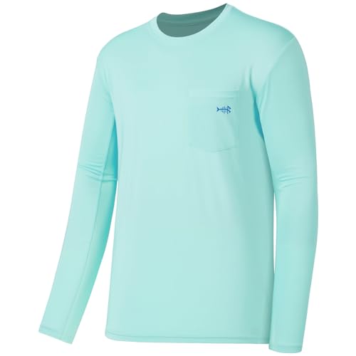Image of BASSDASH Men's UPF 50+ Performance Long Sleeve T-Shirt UV Sun Protection Fishing Hiking Sports Shirts