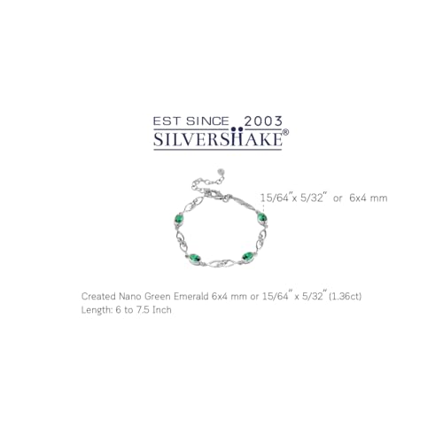 Image of Silvershake Birthstone Gemstones White Gold Plated or Yellow Gold Plated 925 Sterling Silver Scroll /Filigree Celtic Knot Weave 7.25 to 8.75 Inch with Adjustable Extension Bracelet Jewelry for Women