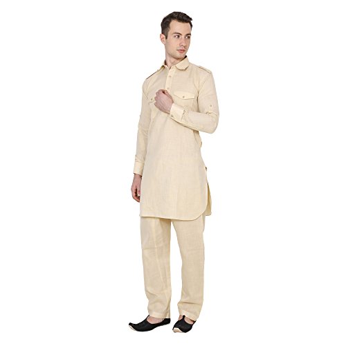 Image of Royal Kurta Men's Cotton Pathani Suit