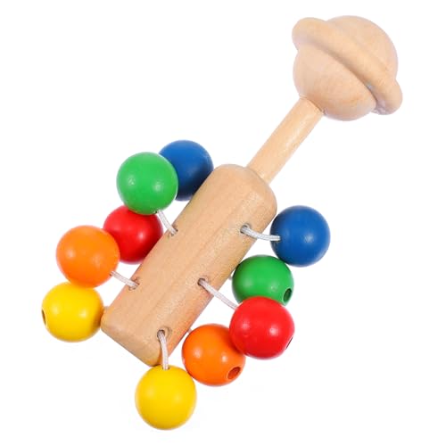 VICASKY ガラガラ ソフトラトルシェーカー 子供の ベビーラトルシェイカー 子供のパーカッションおもちゃ 車のおもちゃ 音楽 子供の音楽おもちゃ 楽器のおもちゃ 木製