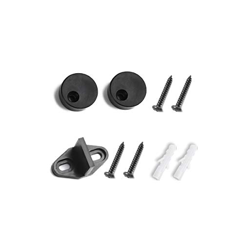 SMARTSTANDARD Sliding Barn Door Hardware Hangers 2pcs (Black) (I Shape Hangers)