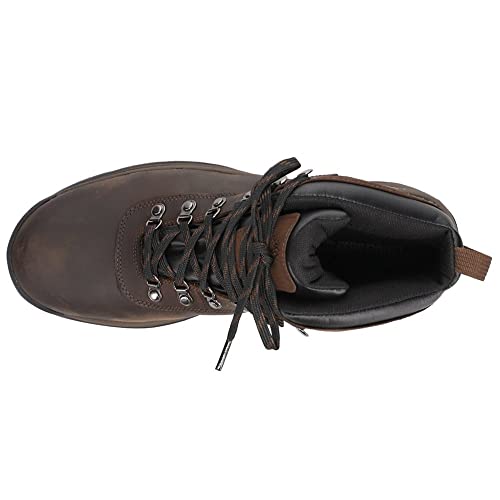 Timberland Men's Flume Waterproof Padded Collar Boots Dark Brown 10.5 D(M) US