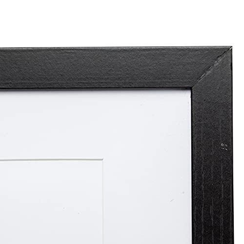Hampton Frames CARNEGIE A4 (21x30cm) Black Picture Poster Photo Frame with Mount Acrylic (Non-Glass) CNGA4BLK - Image 3