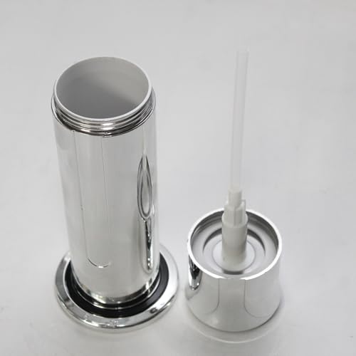 Image of NEW WARE (Pack of 2) ABS Liquid Sanitizer Dispenser 300 ML Table top Type Hand Sanitizer,Hand Wash Soap, Shampoo, Conditioner, Lotion, Liquid, Soap Dispenser,Liquid Soap Dispenser (Silver)