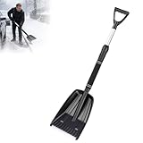 Strapazierfähige, breite Schneeschaufel für Auffahrt, Auto, Garten...