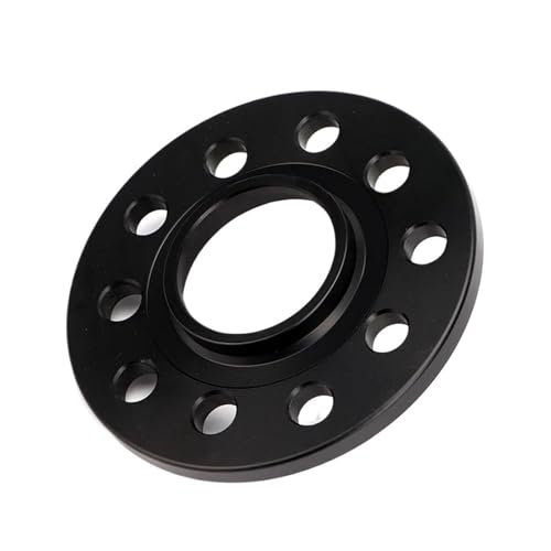 2Pieces 3/5/8/12/15/20mm Wheel Spacer Adapters PCD 5x100/5x112 CB 57.1mm Suit Compatible For VW-Audi Car(2PCS 12mm Black)