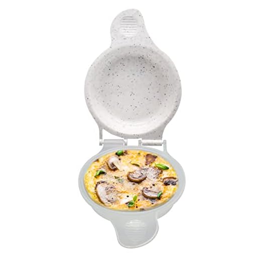 Good Living Microwave Egg Muffin Breakfast Sandwich Pan for Eggs in a Minute or Less, 1-pack