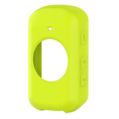 perfk Coques pour Garmin Edge 530 Smartwatch, Bumper Coque de Protection Silicone pour Garmin Edge 530 - Citron