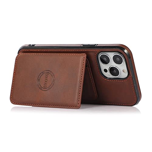Support de téléphone iPhone 13 Pro étui rétro en cuir PU antichoc