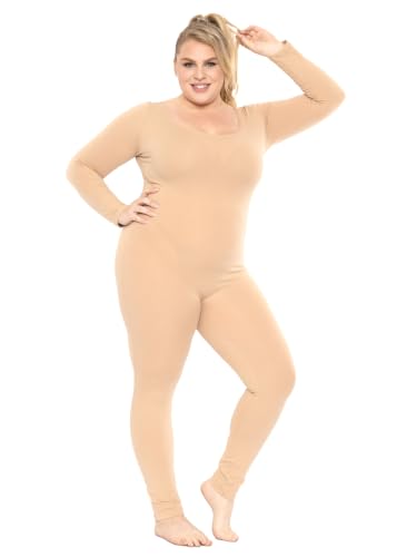 Image of STRETCH IS COMFORT Womens Plus Size Tank Unitard Athletic Rompers For Women
