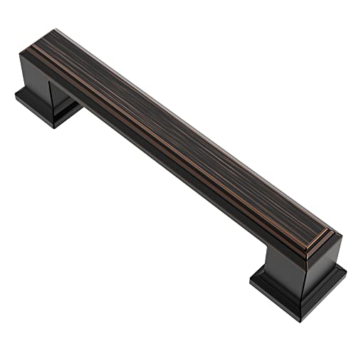 Alzassbg 3-3/4" Oil Rubbed Bronze Cabinet Pulls 10 Pack, AL3071ORB