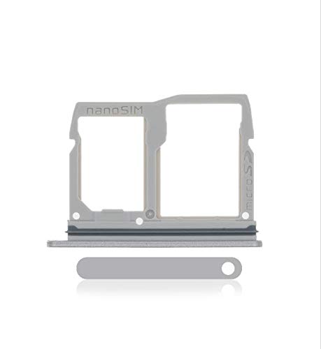 LG Stylo 5 Sim Card Holder Slot Sim Card Tray Replacement Q720 Sold by Dougsgadgets (Silver)