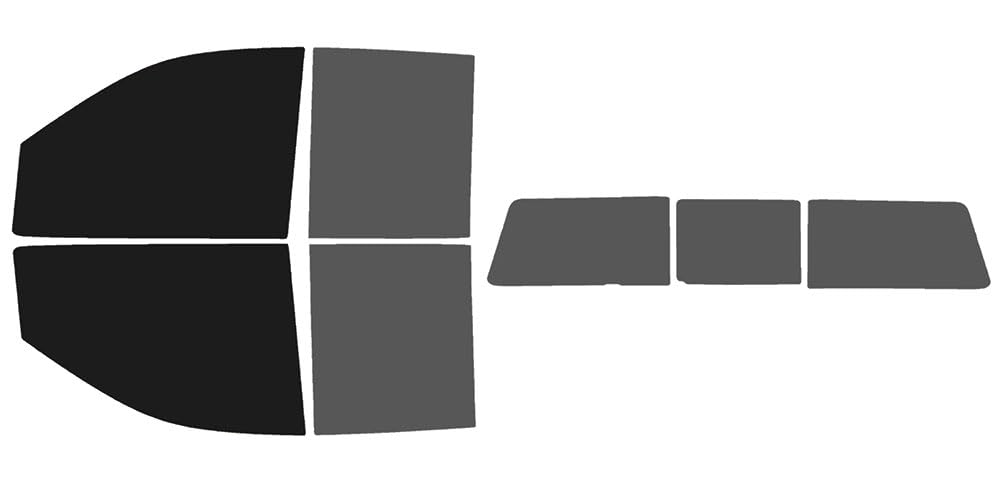The Tint Effect Precut Window Tint Kit Compatible with Chevrolet Silverado 2500 &amp; 3500 HD Double Cab (2020-2026)(5% Front / 30% Rear / 3 piece Slider) Automotive Film