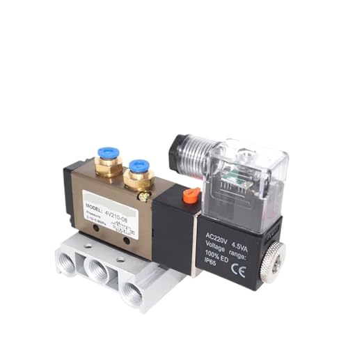 Distributeur pneumatique 4V210-08 5/2 voies bloc de commande 10 stations 24V