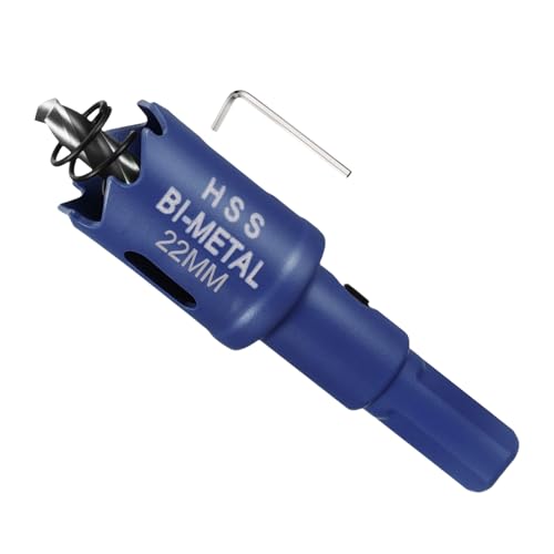 Image of METALLIXITY Bi-Metal Hole Saw 7/8" 22mm M42 for Hard Steel Blue
