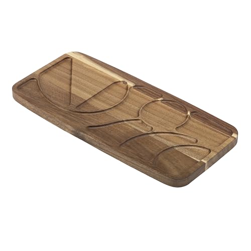 Tabla de Cortar GoodCook Touch para Picnic y Charcutería, de Madera de Acacia con Ranuras, 40,6 x 19,0 cm miniatura 2