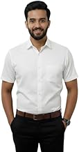 Men's Regular Fit Half Sleeve Summer Wear Cotton Plain Shirt Stylish Shirt for Men Casual and Formal Look Availabel Size M=38,L=40,XL=42