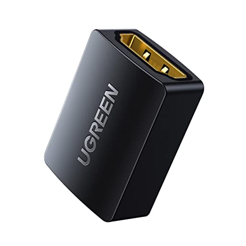 UGREEN 4K@60Hz HDMI 2.0 Extender Coupler Female to Female Gold Plated Connector Support UHD 3D HDR HDCP Ethernet Compatible with DVD Blu-ray TV, Soundbar Monitor
