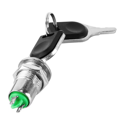 5 STÜCKE Elektrischer Schlüsselschalter ON Off Keyswitch Metalldrehschalter 2-polig mit passenden Schlüsseln für Telefonschrank Meter Box usw