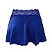 Women's Sexy See Through Sheer Micro Skirts High Waist Party Lace Trim Short Skirt Rave Novelty Clubwear Blue Small