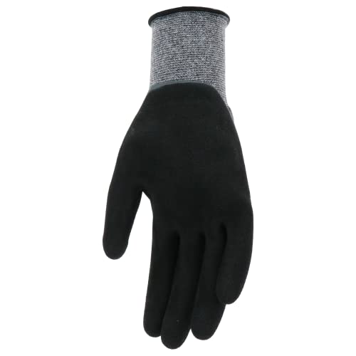 West County Gardener Unisex Aqua Yield Garden Gloves, Eco Friendly Seamless Knit Shell With 3/4 Double Dip Latex Palm, Durable Grip, Water Resistant, Gray, Small (Wg32011C-S) #TOP5
