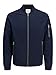 JACK & JONES Uomo Giacca Bomber Leggera Giacca College Basic Blouson Giacca di Transizione Elasticizzata Senza Cappuccio JJERUSH., Colore:Blu, Dimensione Giacca:L