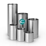 We Can Source It Ltd - Stainless Steel Thimble Bar Measures for Preparing Drinks- CE Marked 25ml/35ml/50ml/125ml/175ml/250ml Spirit Measurers - 6 Piece Bundle Set